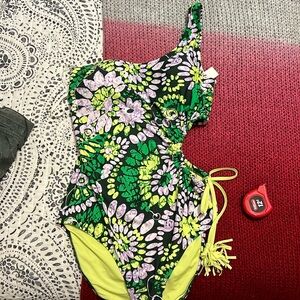 Aerie One Shoulder Bathing Suit